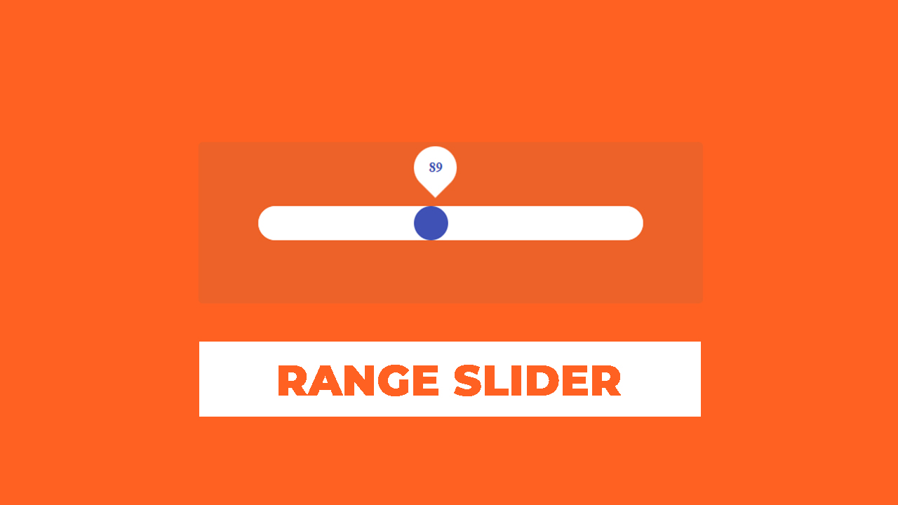 Animated Range Slider using HTML CSS & JavaScript
