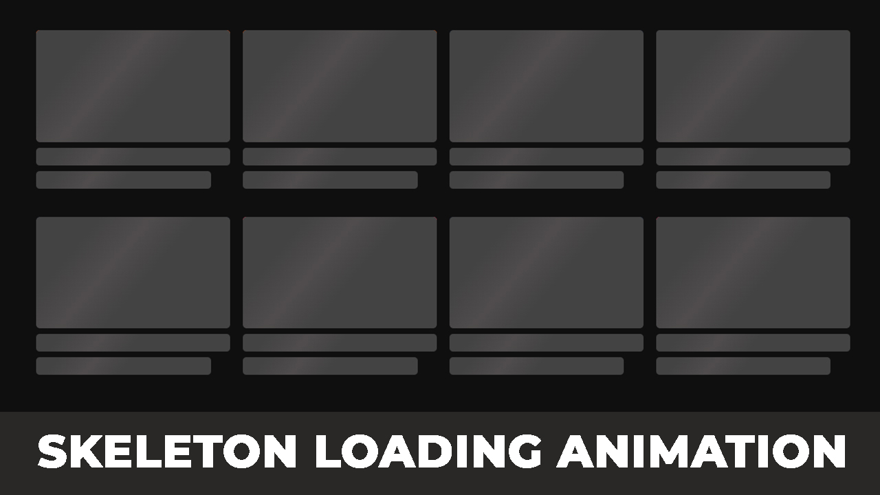 Create a Skeleton Loading Animation Using HTML CSS and JavaScript